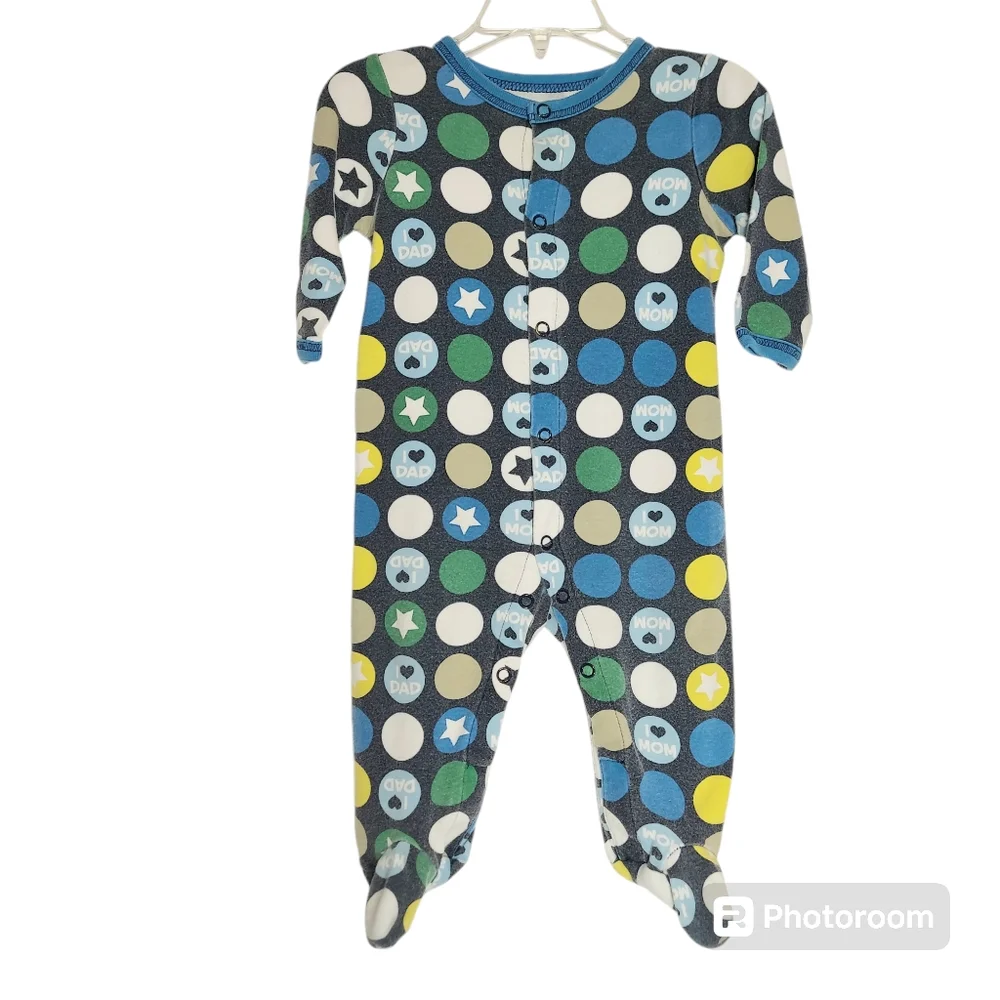 Baby Gap (3-6 months) and Circo (9 months) Footed Pajama Bundle